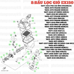 [EX15][8:BẦU LỌC GIÓ] YAPT-2241 ỐNG EX15 (15-18) (28)-[Yamaha]