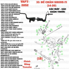 [SIR][33:ĐẾ CHÂN] YAPT-2052-Sirius FI(14-20) Gác máy-gác chân trước (18) [Yamaha]