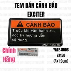 [Chính hãng Yamaha]YATE-8006-Tem dán EXCITER 150(4x1,9cm)