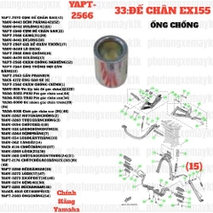 [EX155][33:ĐẾ CHÂN] YAPT-2566 ỐNG CHỐNG EX155(2022)-[Yamaha] (15)