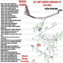 [SIR][33:ĐẾ CHÂN] YADA-6388 CẦN PHANH SIRIUS-FI(14-20) (6) [Yamaha]