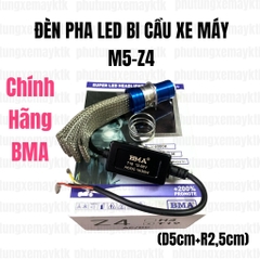 [Chính hãng led BMA] PHA LED BI CẦU XE MÁY M5-Z4(Cos Vàng Pha Trắng)-15/30W-6000lm