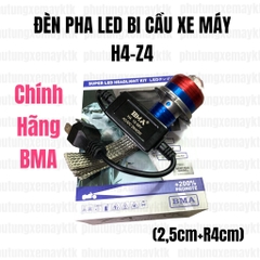 [Chính hãng led BMA] PHA LED BI CẦU XE MÁY Z4/H4-BMA-DPL(Cos vàng Pha trắng)-20/40W-6000lm...