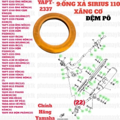 [SIRC][9:ỐNG XẢ] YAPT-2337 ĐỆM BÔ SIRIUS RC-T110LE (22)-[Yamaha]