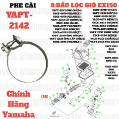 [EX15][8:BẦU LỌC GIÓ] YAPT-2142 PHE CÀI ỐNG PHANH EX150 (15-18) (16)-[Yamaha]