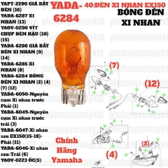 [EX15][40:ĐÈN XI NHAN] YADA-6284 BÓNG ĐÈN XI NHAN EX15 (15-18) (2) (4) (7) (12)-[Yamaha], EX155 [40:ĐÈN(2)(4)(7)(11)]