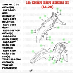 [SIR][18:CHẮN BÙN] YADA-6367 CHẮN BÙN TRƯỚC SIRIUS-FI(14-20) (1) [Yamaha]