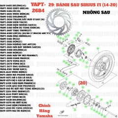 [SIR][29:BÁNH SAU] YAPT-2684 NHÔNG SAU 40T SIRIUS-FI(14-20) (20) [Yamaha]