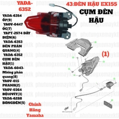 [EX155][43:ĐÈN HẬU] YADA-6352 CỤM ĐÈN HẬU EX155(2022)-[Yamaha] (1)