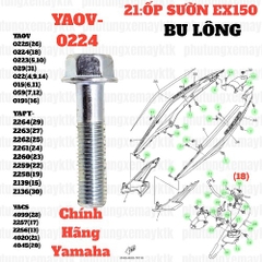 [EX15][21:ỐP SƯỜN] YAOV-0224 BU LÔNG EX15 (15-18) (18)-[Yamaha], NVX155_V1 [26:(27)(30)]