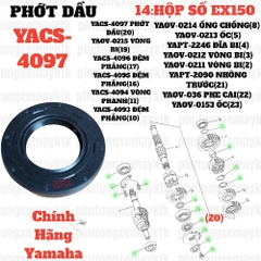 [EX15][14:HỘP SỐ] YACS-4097 PHỚT DẦU EX15 (15-18) (20), SIRIUS RC [14:HỘP(24)]-[Yamaha]