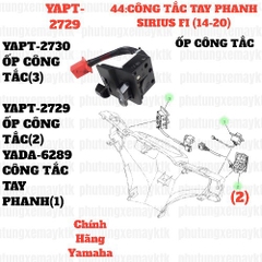 [SIR][44:CÔNG TẮC TAY PHANH] YAPT-2729 ỐP CÔNG TẮC SIRIUS-FI(14-20) (2) [Yamaha]