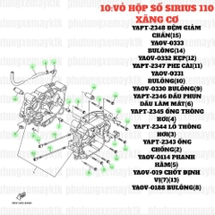 [SIRC][10:VỎ HỘP SỐ] YAOV-0331 BULÔNG SIRIUS RC-T110LE (10)-[Yamaha]