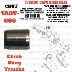 [EX15][4:TRỤC CAM, XÍCH CAM] YAOV-006-Exciter(06-10) Chốt trục cam Phụ tùng phụ kiện xe máy EX15 (15-18) (4)-[Yamaha]