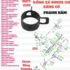 [SIRC][9:ỐNG XẢ] YAPT-2339 PHANH HÃM SIRIUS RC-T110LE (25)-[Yamaha]