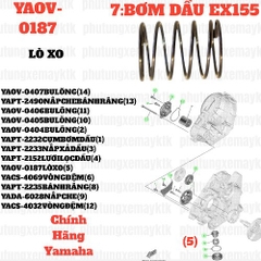 [EX15][7:BƠM DẦU] YAOV-0187 LÒ XO EX15 (15-18) (5). EX155 [7:BƠM(5)]