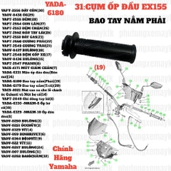 [EX155][31:CỤM ỐP ĐẦU] YADA-6180-EX150(15-18) Bao tay nắm(Phải) Phụ tùng phụ kiện xe máy-[Yamaha] EX155 (19)_yaspm