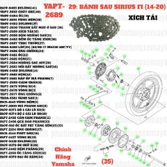 [SIR][29:BÁNH SAU] YAPT-2689 XÍCH TẢI SIRIUS-FI(14-20) (35) [Yamaha]