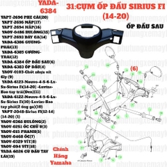 [SIR][31:CỤM ỐP ĐẦU] YADA-6384 ỐP ĐẦU SAU SIRIUS-FI(14-20) (6) [Yamaha]