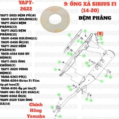 [SIR][9:ỐNG XẢ] YAPT-2622 ĐỆM PHẰNG SIRIUS-FI(14-20) (9) [Yamaha]