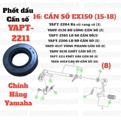 [EX15] [16:CẦN SỐ] YAPT-2211 PHỚT DẦU CẦN SỐ EX150 (8), SIRIUS RC [16:CẦN(6)], EX155 [16:CẦN(8)] [Yamaha], SIRIUS FI [16:CẦN(5)]