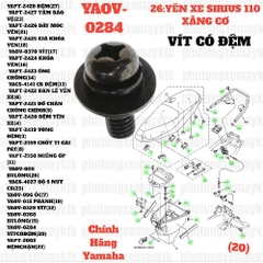 [EX15][37:CỤM ỐP SƯỜN] YAOV-0284 VÍT CÓ ĐỆM EX15 (15-18) (21) (35) (39), SIRIUS RC [26:YÊN(20)]-[Yamaha]