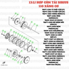 [SIRC][13:LI HỢP CÔN TẢI] YAOV-045 ỐC TÁN SIRIUS RC-T110LE (11)-[Yamaha]