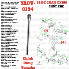 [EX15][33:ĐẾCHÂN] YAOV-0194 CHỐT CHẺ EX15 (15-18) (4) (7)-[Yamaha], EX155 [33:ĐẾ(4)(8)]