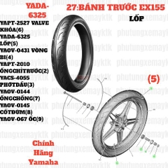 [EX155][27:BÁNH TRƯỚC] YADA-6325 LỐP EX155(2022)-[Yamaha] (5)