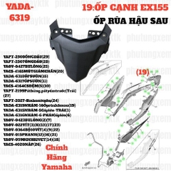 [EX155][19:ỐP CẠNH] YADA-6319 EX155(21-23)-NHÁM-16 Ốp rùa hậu sau-[Yamaha] (19)