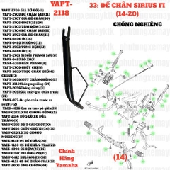 [SIR][33:ĐẾ CHÂN] YAPT-2118-Sirius Fi(14-20) Chống nghiêng (14) [Yamaha]