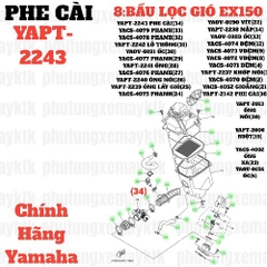 [EX15][8:BẦU LỌC GIÓ] YAPT-2243 PHE CÀI ỐNG PHANH EX15 (15-18) (34)-[Yamaha]