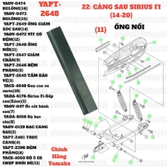 [SIR][22:CÀNG SAU] YAPT-2648 ỐNG NỐI SIRIUS-FI(14-20) (11)[Yamaha]