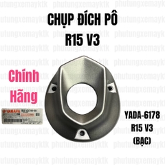 YADA-6178-R15 V3-Chụp đích pô(Bạc) cpch-[Yamaha]