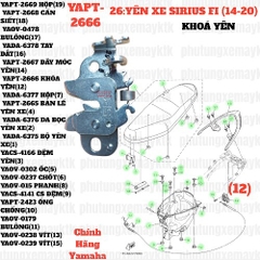 [SIR][26:YÊN XE] YAPT-2666 KHÓA YÊN SIRIUS-FI(14-20) (12) [Yamaha]