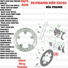 [EX155][28:PHANH DẦU] YAPT-2528 ĐĨA PHANH EX155(2022)-[Yamaha] (1)