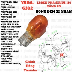 [SIRC][42:ĐÈN PHA] YADA-6302 BÓNG ĐÈN XI NHAN SIRIUS RC-T110LE (3) [43:ĐÈN(3)]-[Yamaha]