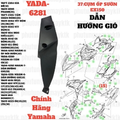 [EX15][37:CỤM ỐP SƯỜN] YADA-6281 NHÁM-6-DẪN HƯỚNG GIÓ EX15 (15-18) (15)-[Yamaha]
