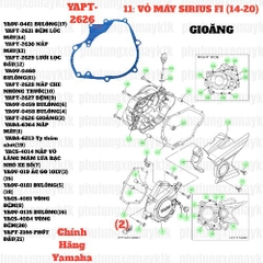 [SIR][11:VỎ MÁY] YAPT-2626 GIOĂNG SIRIUS-FI(14-20) (2) [Yamaha]