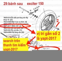 [SIRC][9:ỐNG XẢ] YAPT-2339 PHANH HÃM SIRIUS RC-T110LE (25)-[Yamaha]