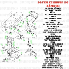[SIRC][26:YÊN XE] YAPT-2159 CHỐT TI GÀI PÁT SIRIUS RC-T110LE (8)-[Yamaha]