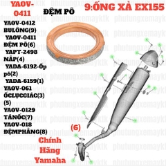[EX155][9:ỐNG XẢ] YAOV-0411 ĐỆM PÔ EX155(2022) (6)-[Yamaha]
