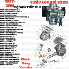 [EX155][8:BẦU LỌC GIÓ] YAPT-2586 BỘ VAN TIẾT LƯU EX155(2022)-[Yamaha] (14)