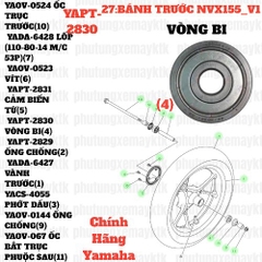 [NVX155_V1][27:BÁNH TRƯỚC] YAPT-2830 VÒNG BI NVX155_V1 (4)