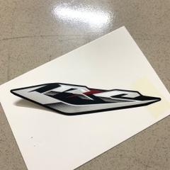 YATE-8000-Tem dán ốp sườn chữ RC-Trái(15x2,8cm)-[Yamaha]