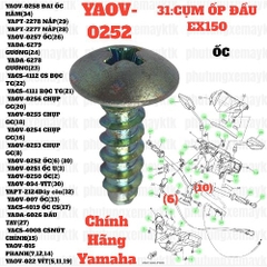 [EX15][31:CỤM ỐP ĐẦU] YAOV-0252 ỐC EX15 (15-18) (6) (10) [41:ĐỒNG(2)] [42:ĐÈN(7)]-[Yamaha]