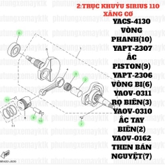 [EX15][2:TRỤC KHUỶU] YAOV-0162 THEN BÁN NGUYỆT-EX150 (7) SIRIUS RC [2:TRỤC(7)]-[Yamaha]