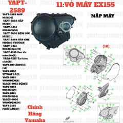 [EX155][11:VỎ MÁY] YAPT-2589 NẮP MÁY EX155(2022)-[Yamaha] (10)
