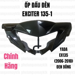 [Chính hãng Yamaha]YADA-EX10(06-10)-ĐEN BÓNG-1 Ốp đầu đèn bóng nhỏ 1 càng
