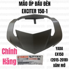 [Chính hãng Yamaha]YADA-EX150(15-18)-XÁM MỜ-8 Mão ốp đầu đèn